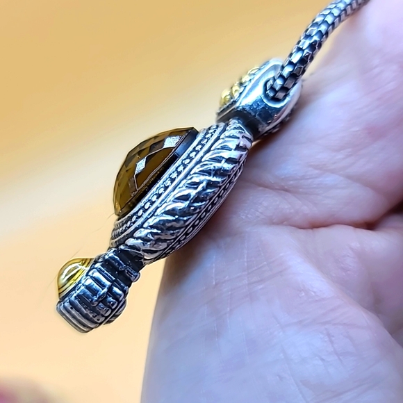 Brighton "CZARINA" Smokey Topaz Swarovski Solitaire in Victorian Revival Setting - Picture 9 of 15